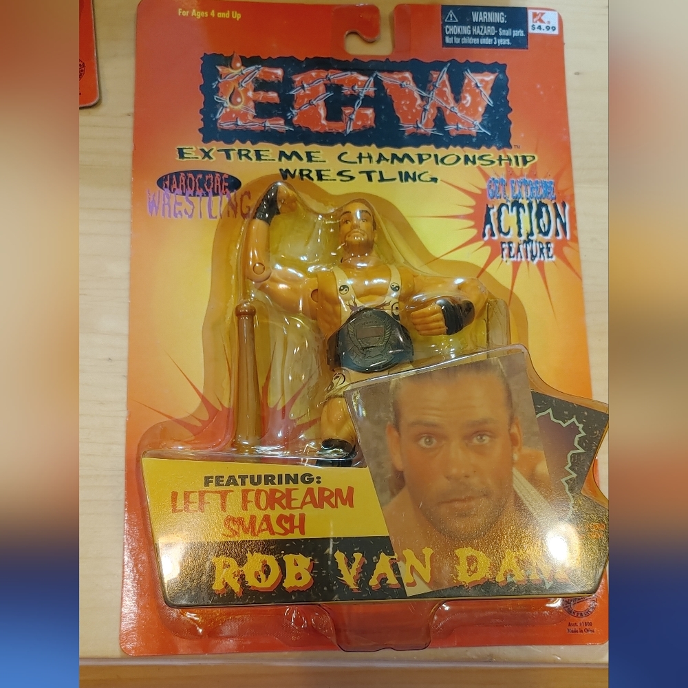 Five (5) Of 1999 ECW Figures Extreme Championship Wrestling Vintage sealed